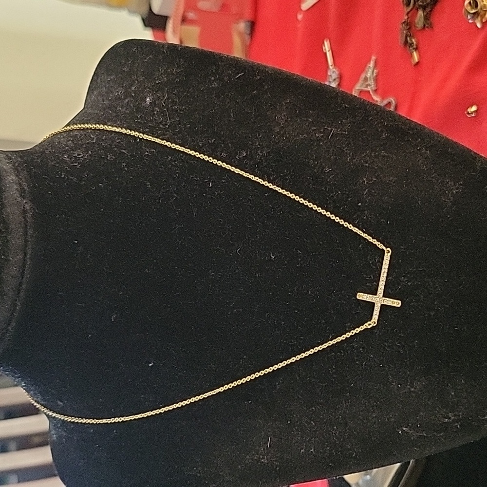 Cross necklace cz IBB